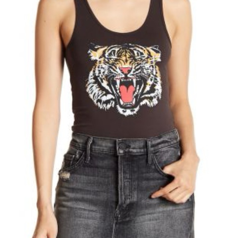 Chaser Black Tiger Graphic Bodysuit